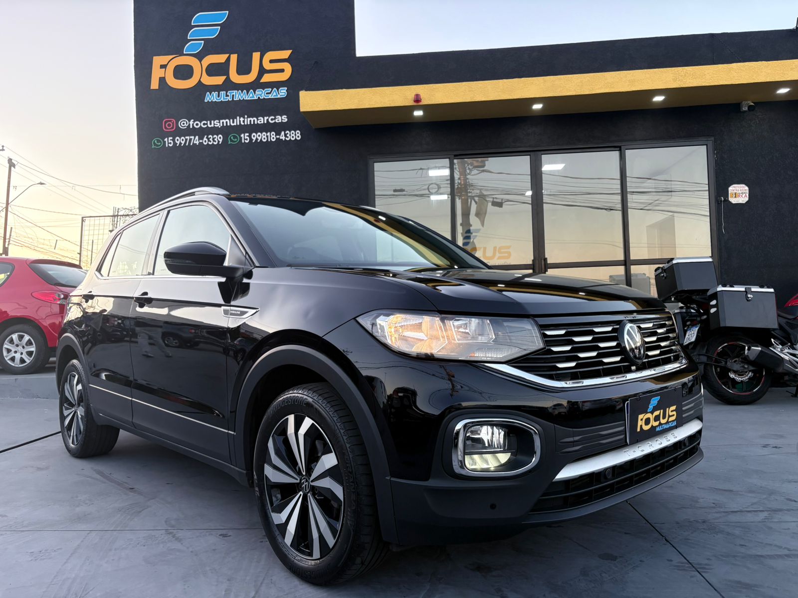 VOLKSWAGEN T-CROSS HIGHLINE 1.4 TSI FLEX 2022 – Preta